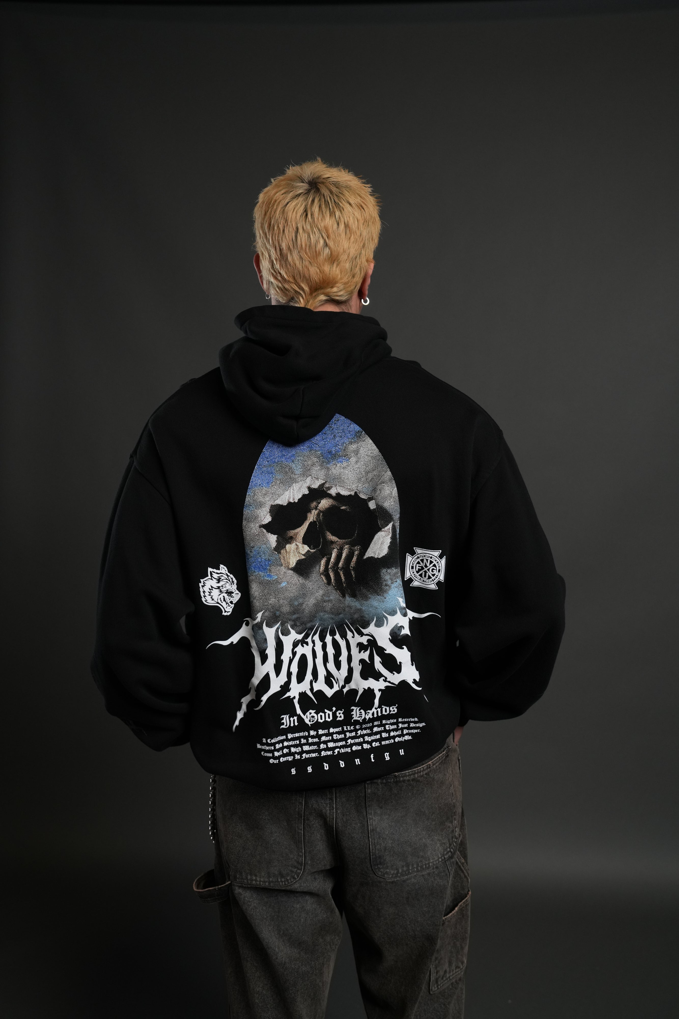 Through the Clouds "Pierce" Hoodie in Black
