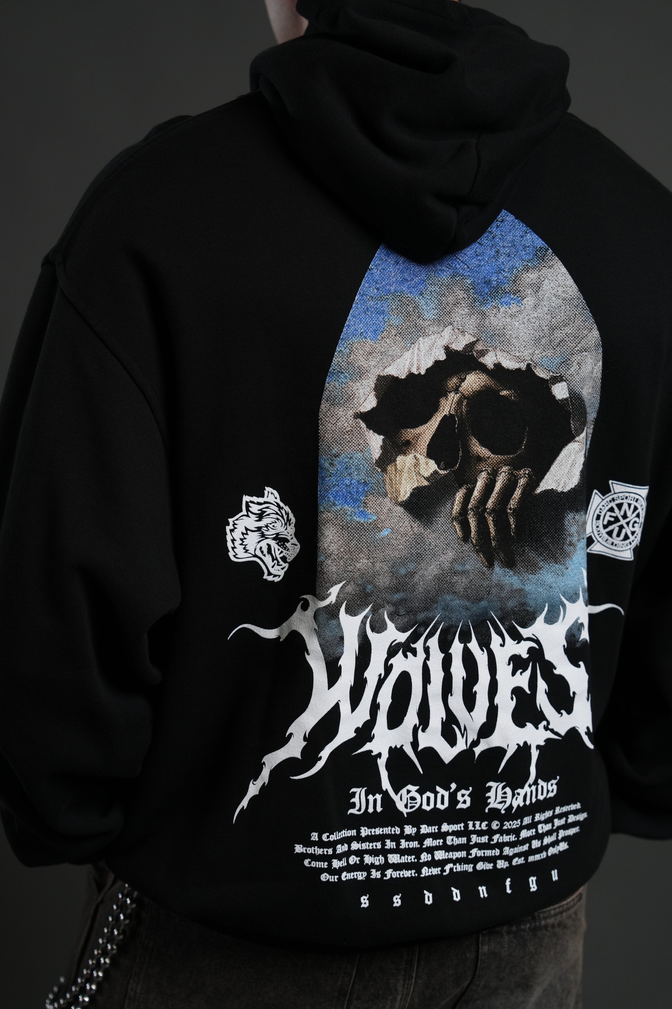Through the Clouds "Pierce" Hoodie in Black