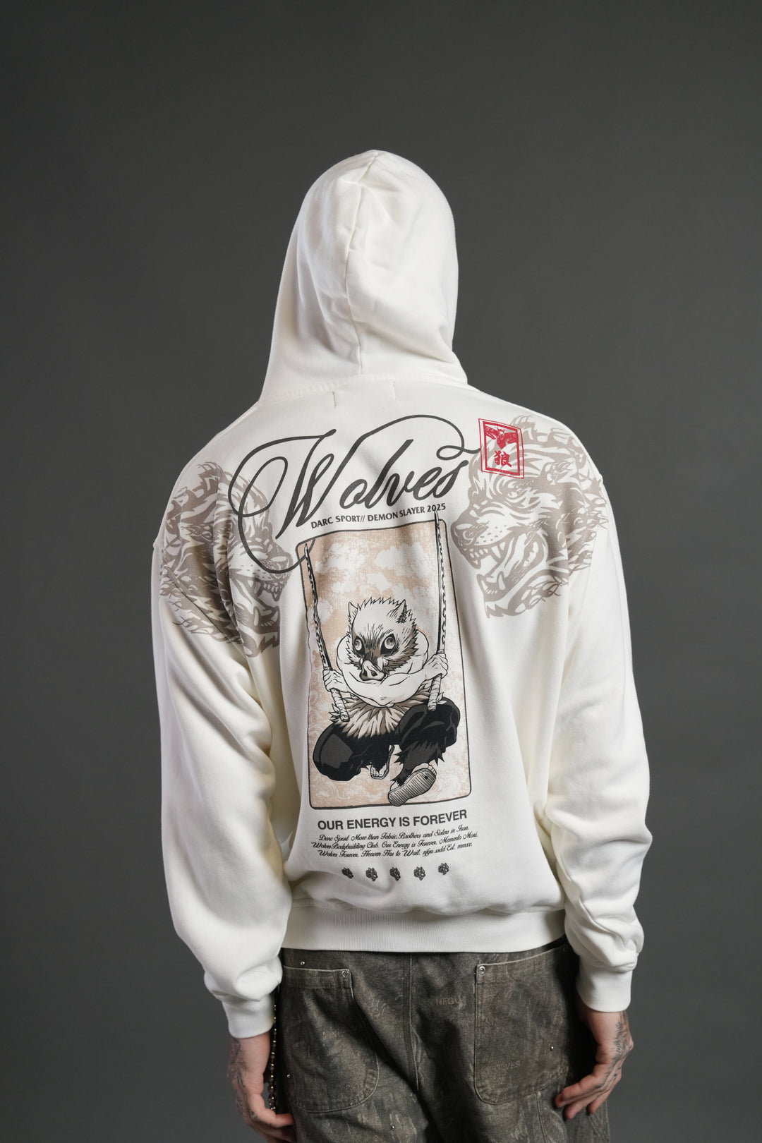Will of the Beast "Pierce" Hoodie in Cream