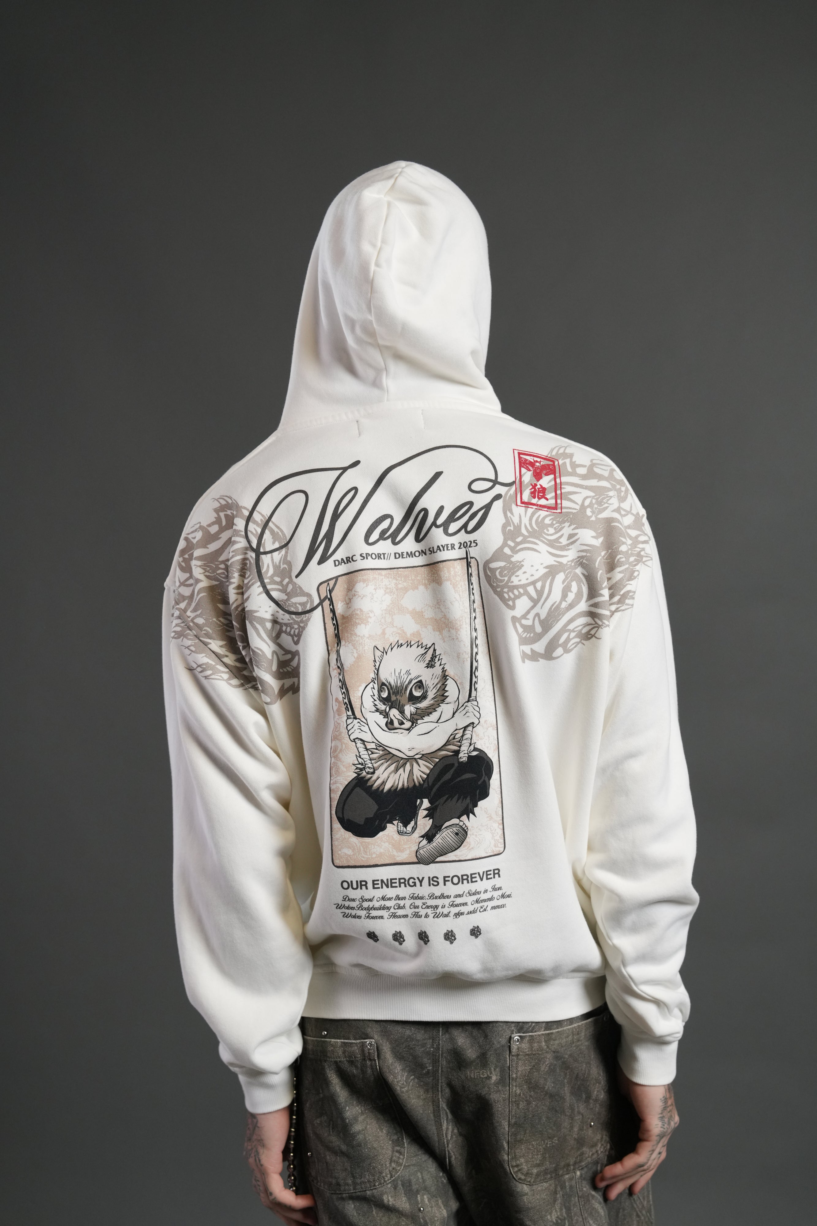 Will of the Beast "Pierce" Hoodie in Cream
