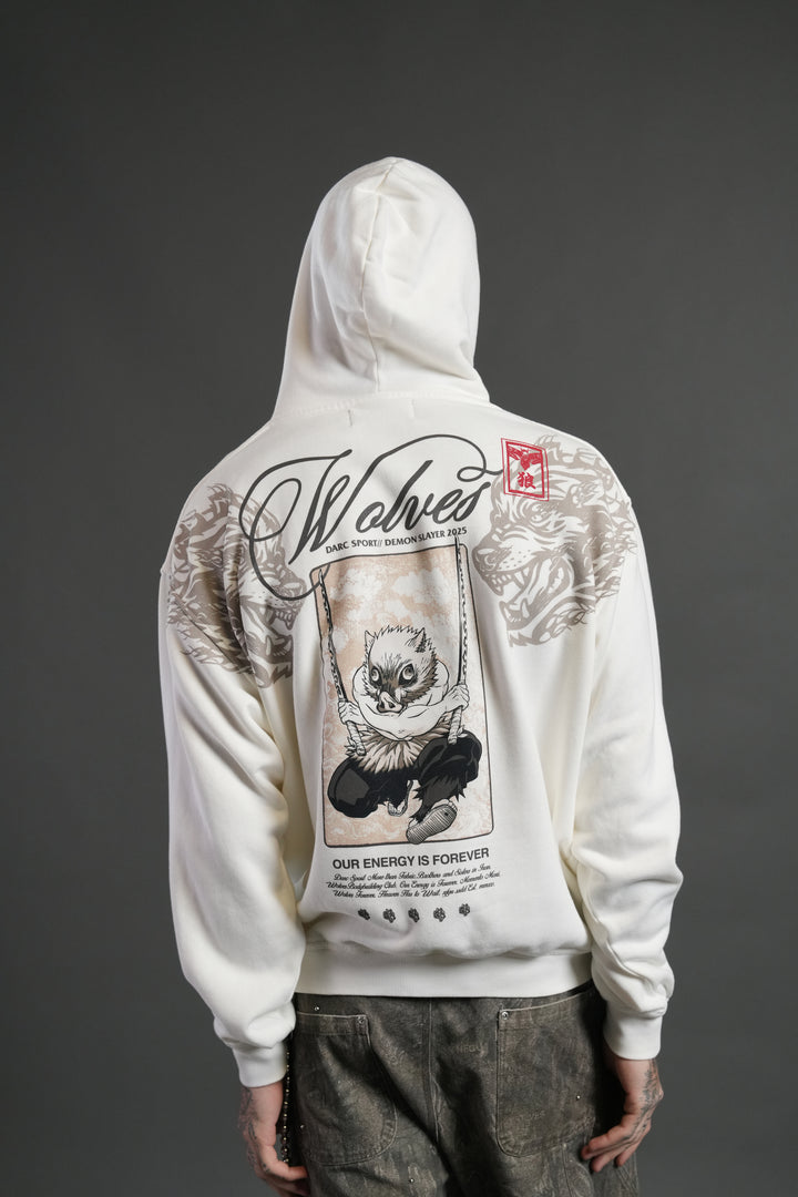 Will of the Beast "Pierce" Hoodie in Cream