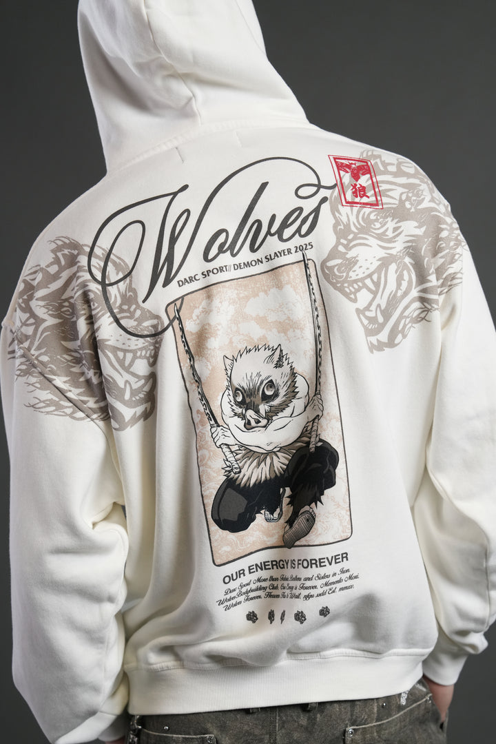 Will of the Beast "Pierce" Hoodie in Cream