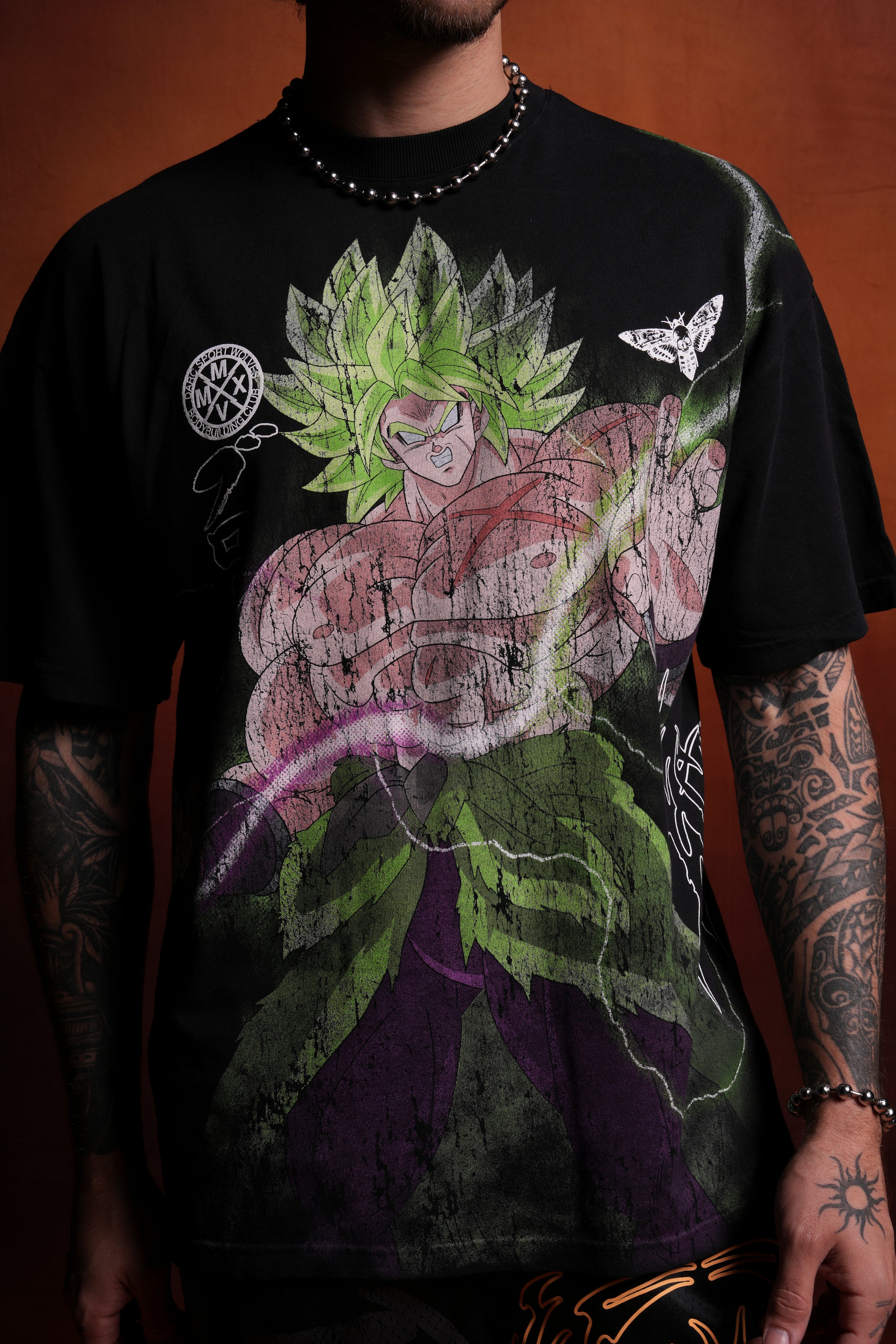 Legendary Super Saiyan Broly "Side By Side" Series Oversized Tee in Black