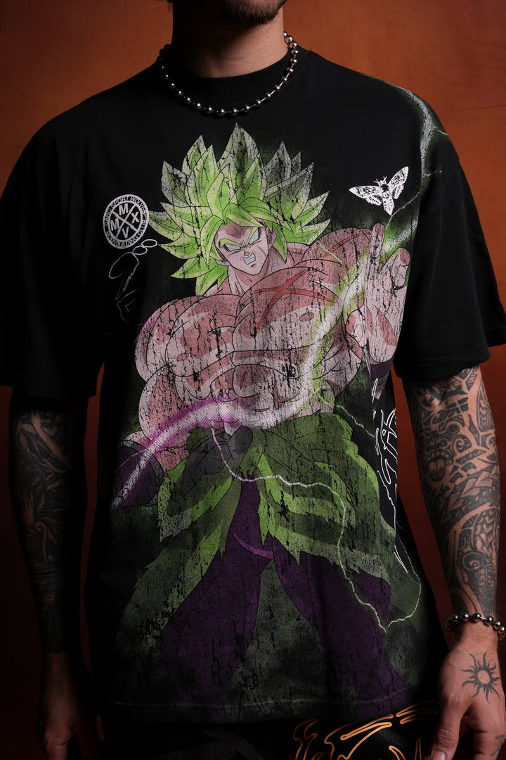 Legendary Super Saiyan Broly "Side By Side" Series Oversized Tee in Black