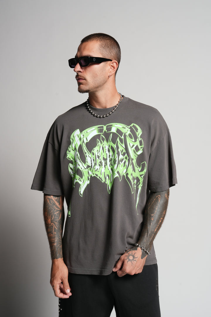 Absolute Form "Premium" Oversized Tee in Wolf Gray