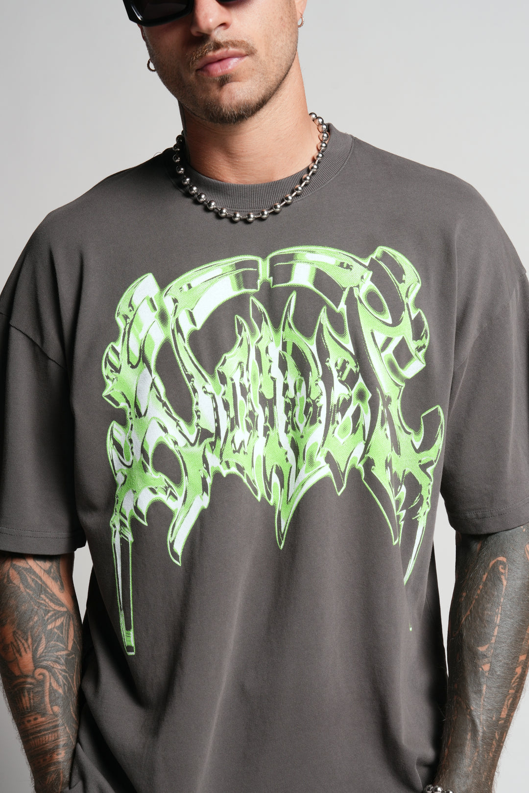 Absolute Form "Premium" Oversized Tee in Wolf Gray