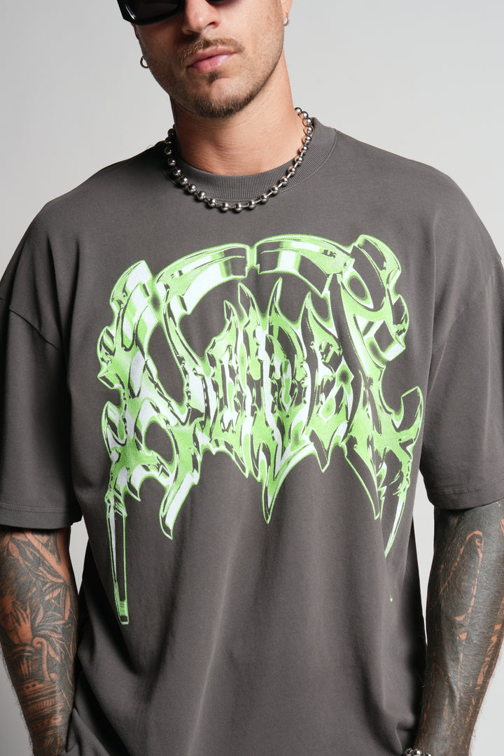 Absolute Form "Premium" Oversized Tee in Wolf Gray
