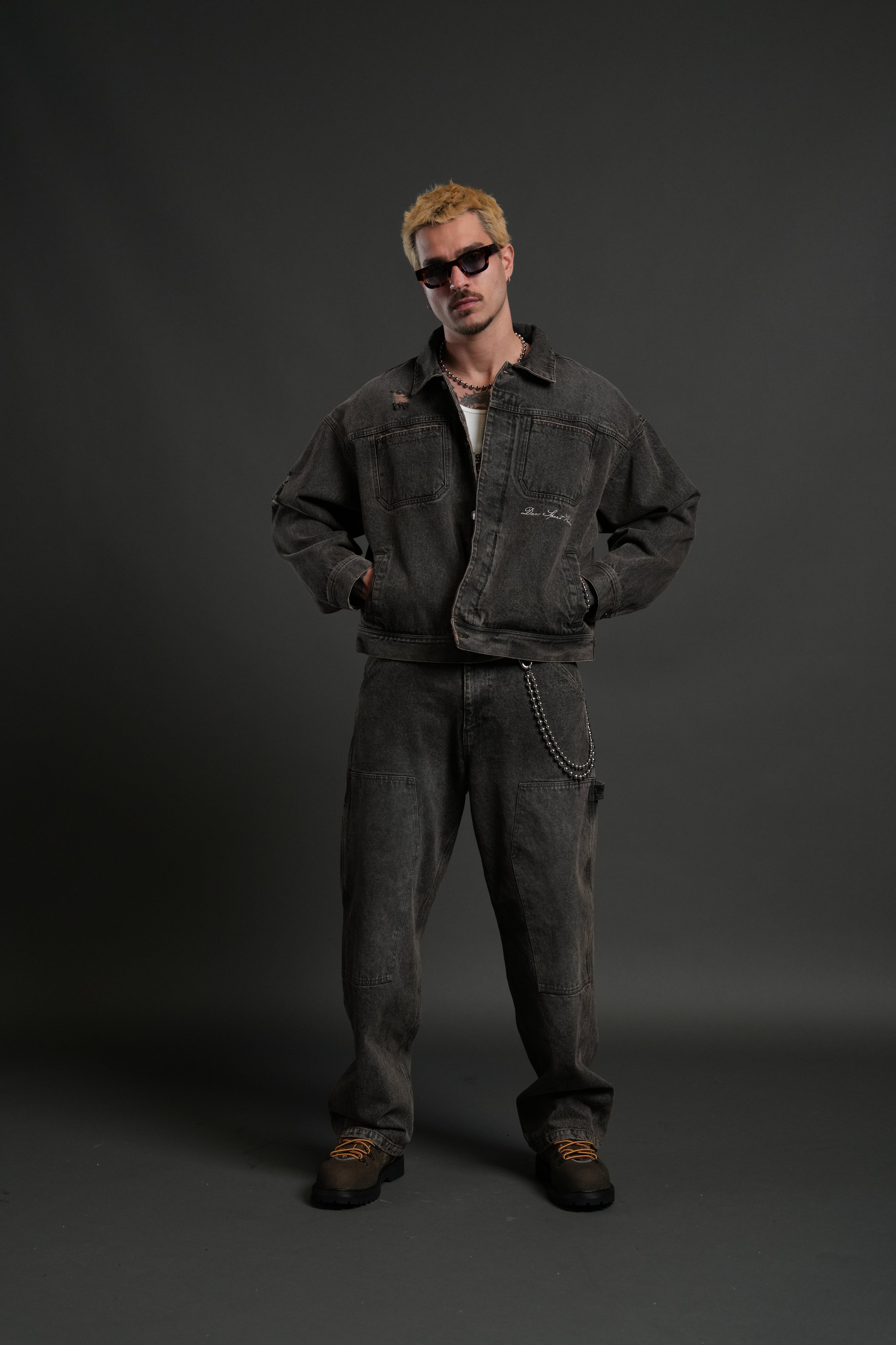 Darc Sport Wolves Jax Denim Jacket in Mojave Brown