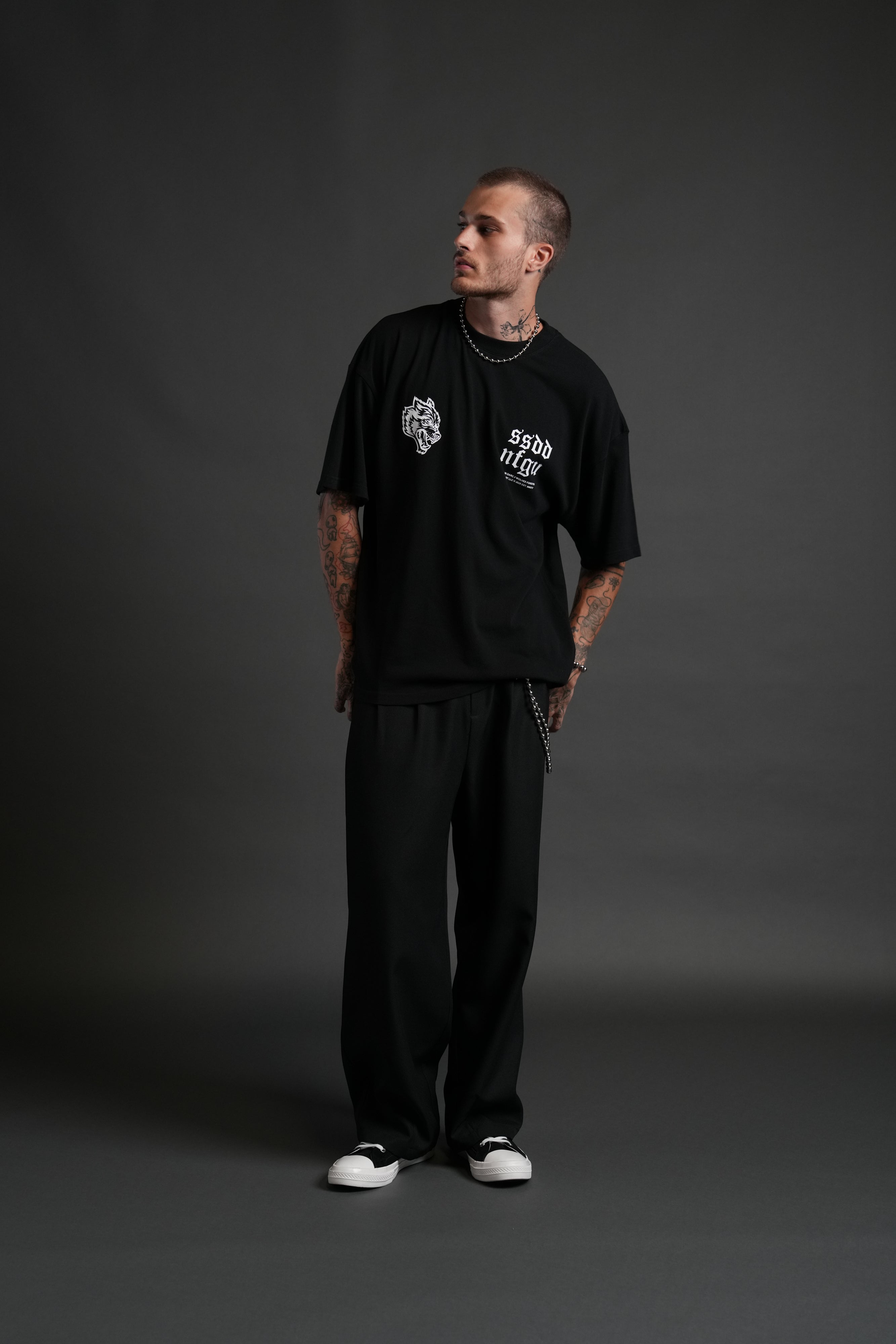 Darc Storm "Premium" Oversized Tee in Black