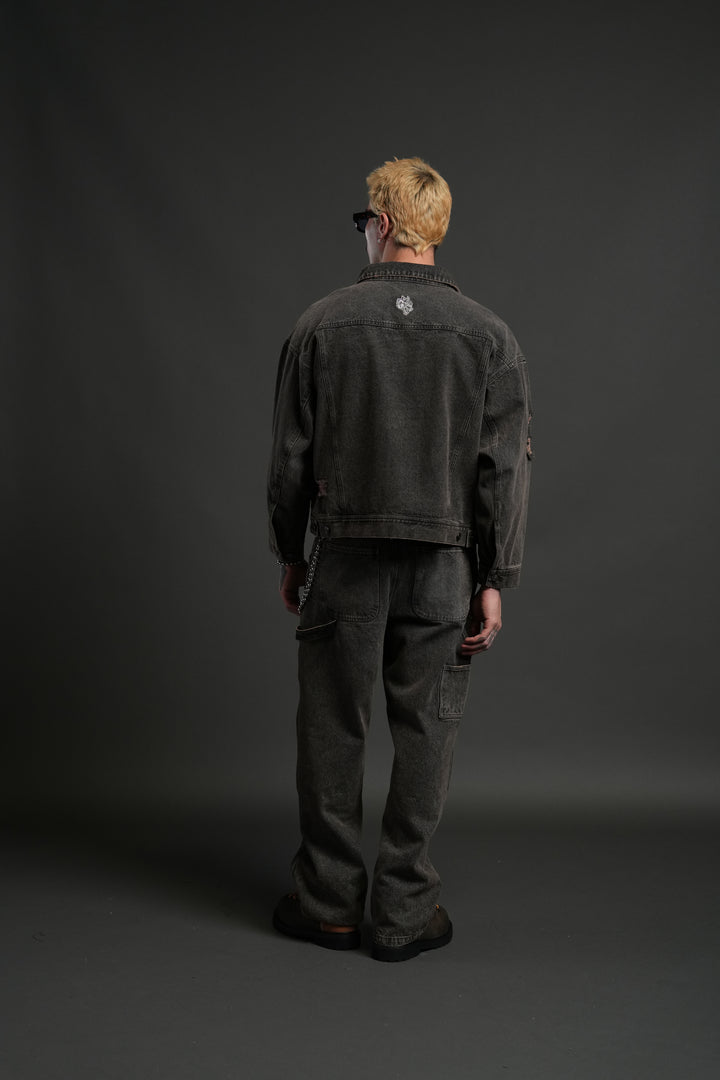 Darc Sport Wolves Jax Denim Jacket in Mojave Brown