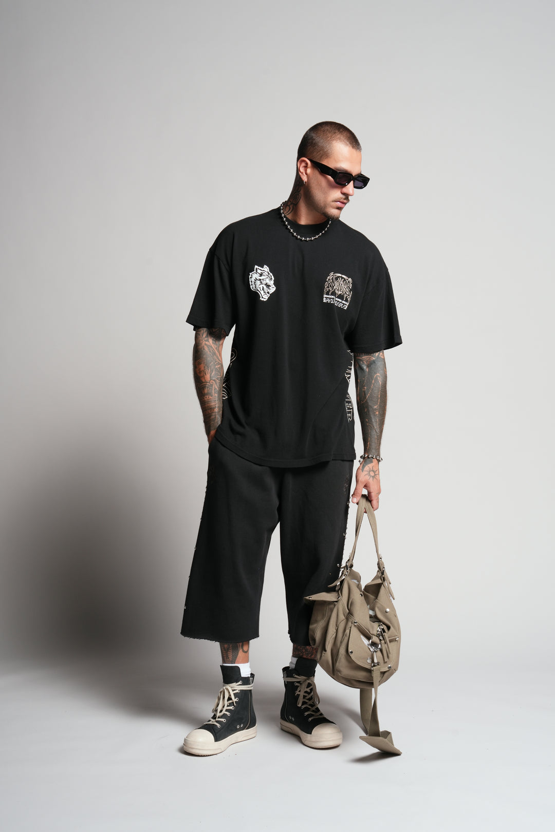 Our Reason "Premium" Oversized Tee in Black
