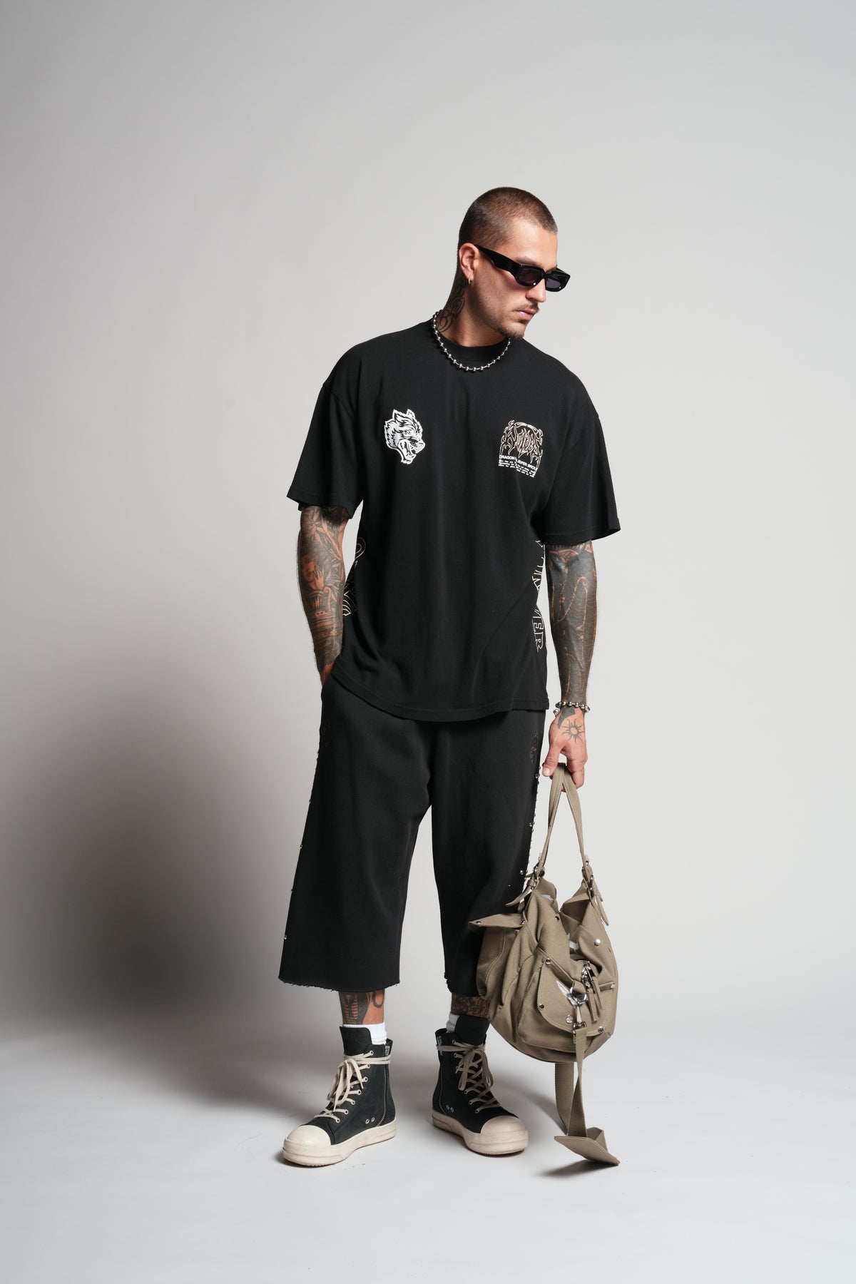 Our Reason "Premium" Oversized Tee in Black