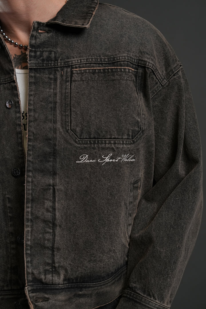 Darc Sport Wolves Jax Denim Jacket in Mojave Brown