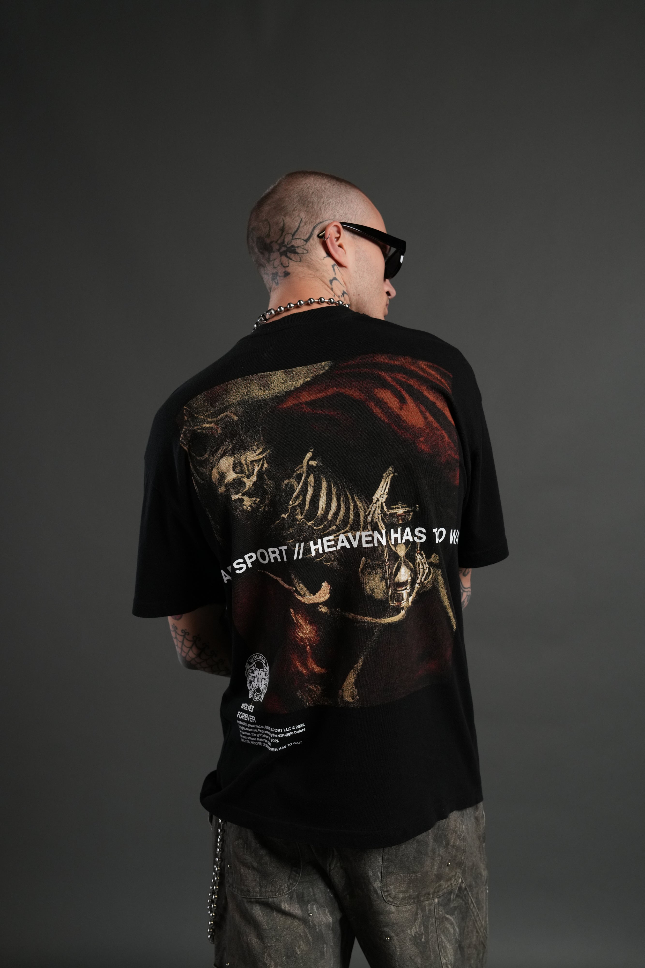 Not My Time "Premium" Oversized Tee in Black