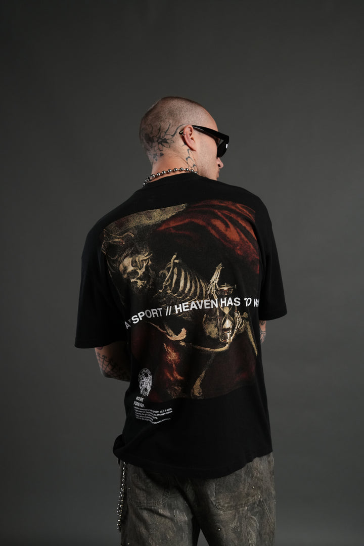 Not My Time "Premium" Oversized Tee in Black