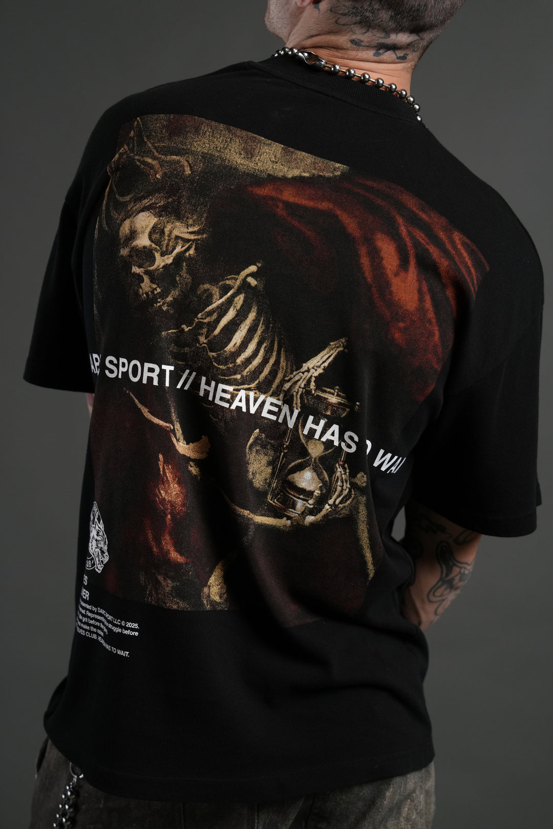 Not My Time "Premium" Oversized Tee in Black