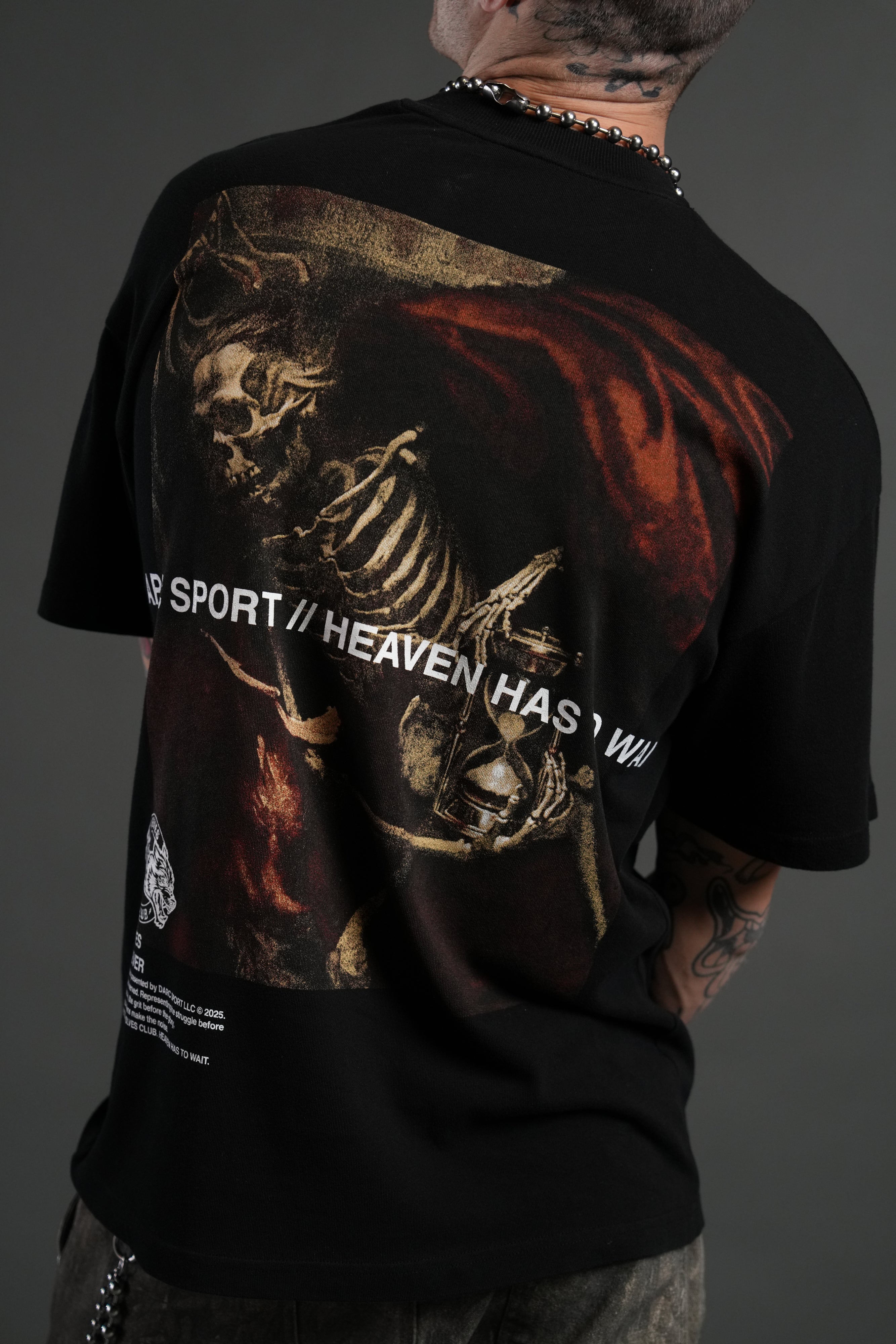 Not My Time "Premium" Oversized Tee in Black