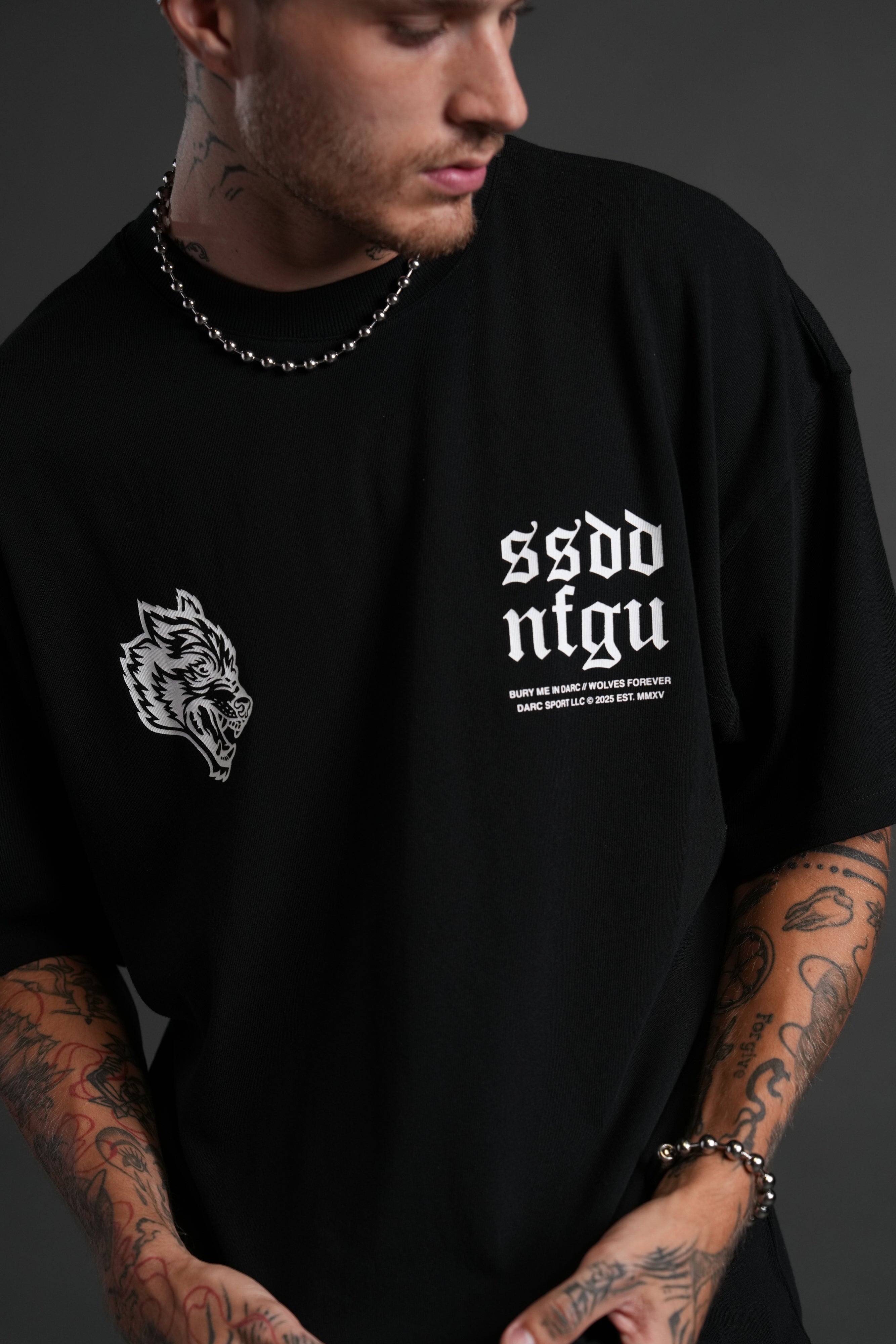 Darc Storm "Premium" Oversized Tee in Black