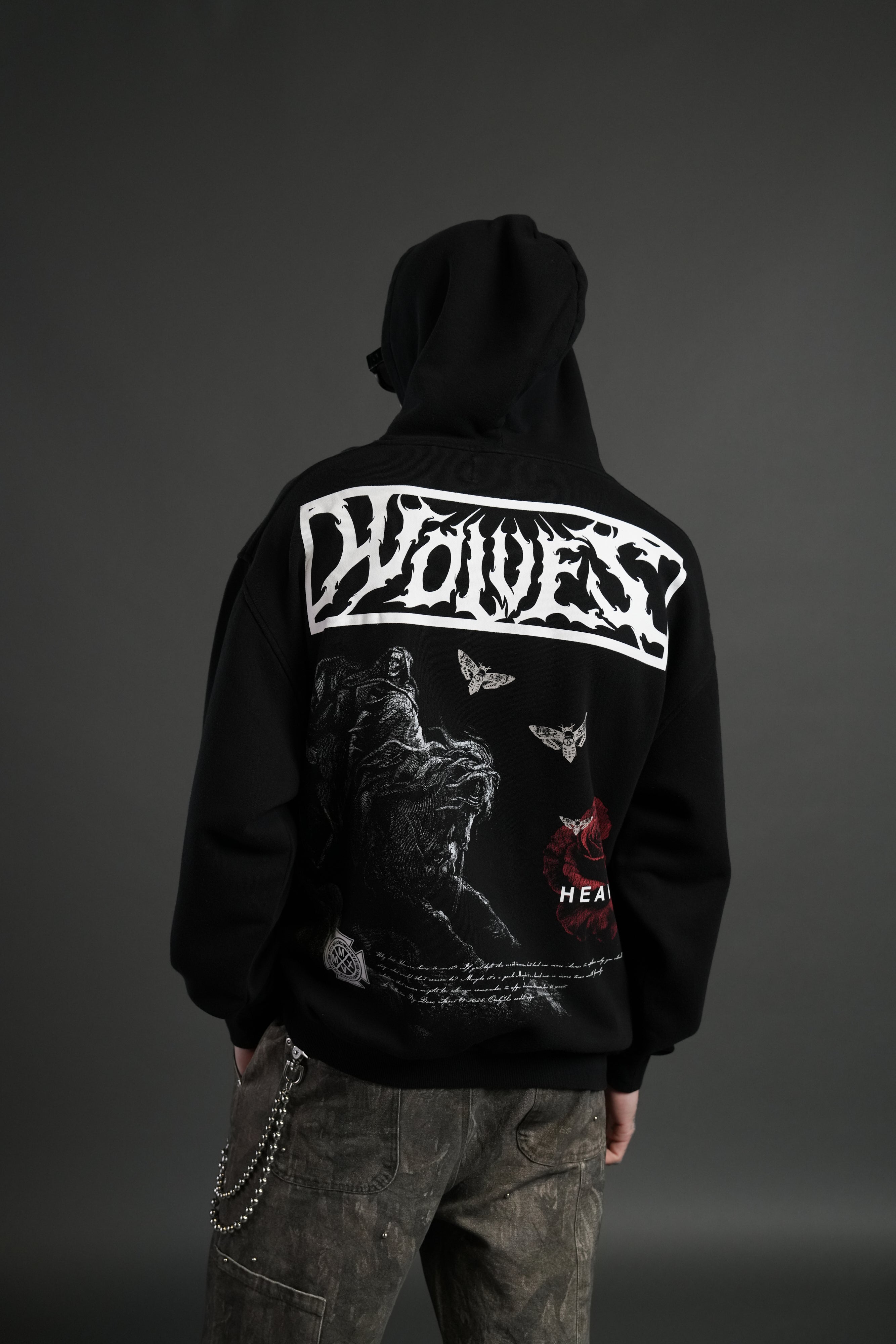 Night Reaping Unisex "Pierce" Hoodie in Black