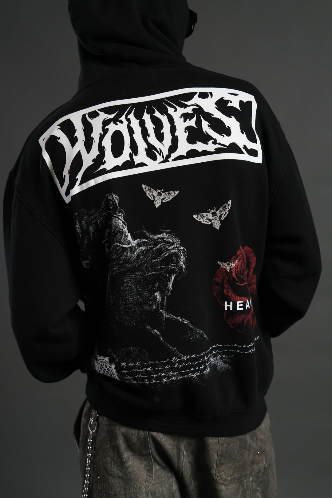 Night Reaping Unisex "Pierce" Hoodie in Black