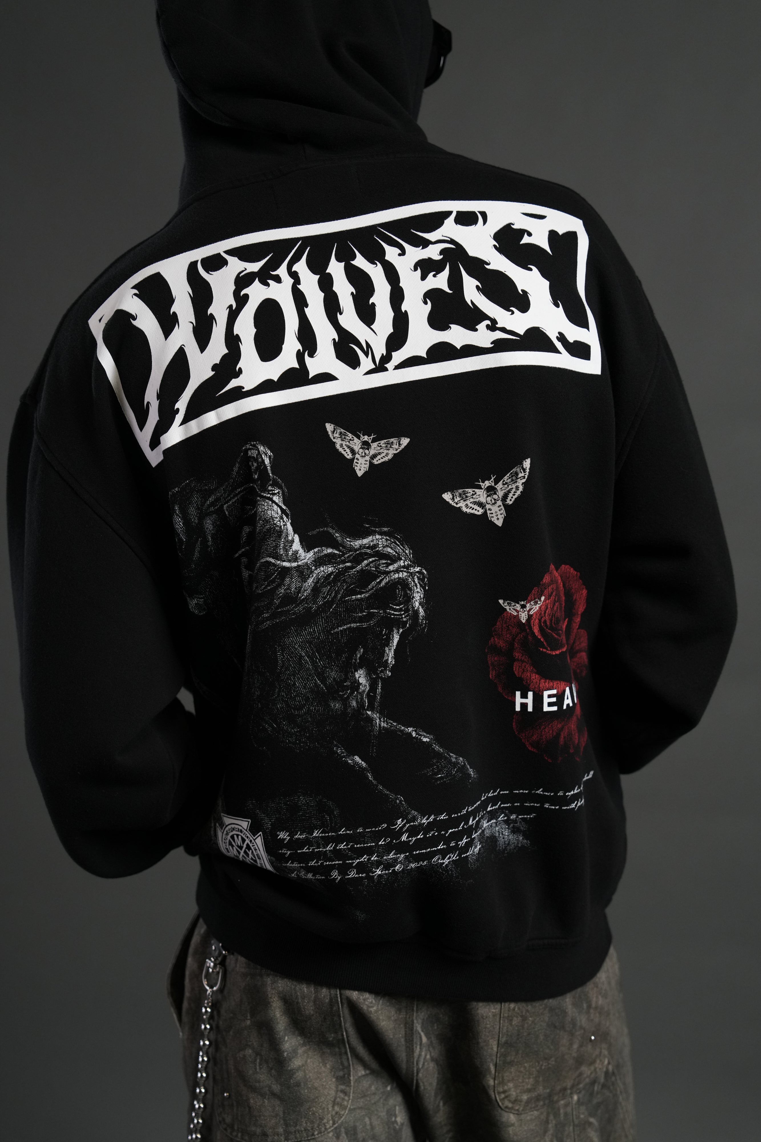 Night Reaping Unisex "Pierce" Hoodie in Black