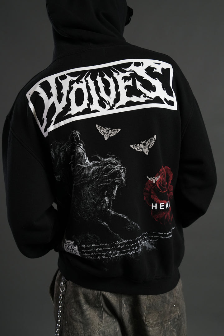 Night Reaping Unisex "Pierce" Hoodie in Black