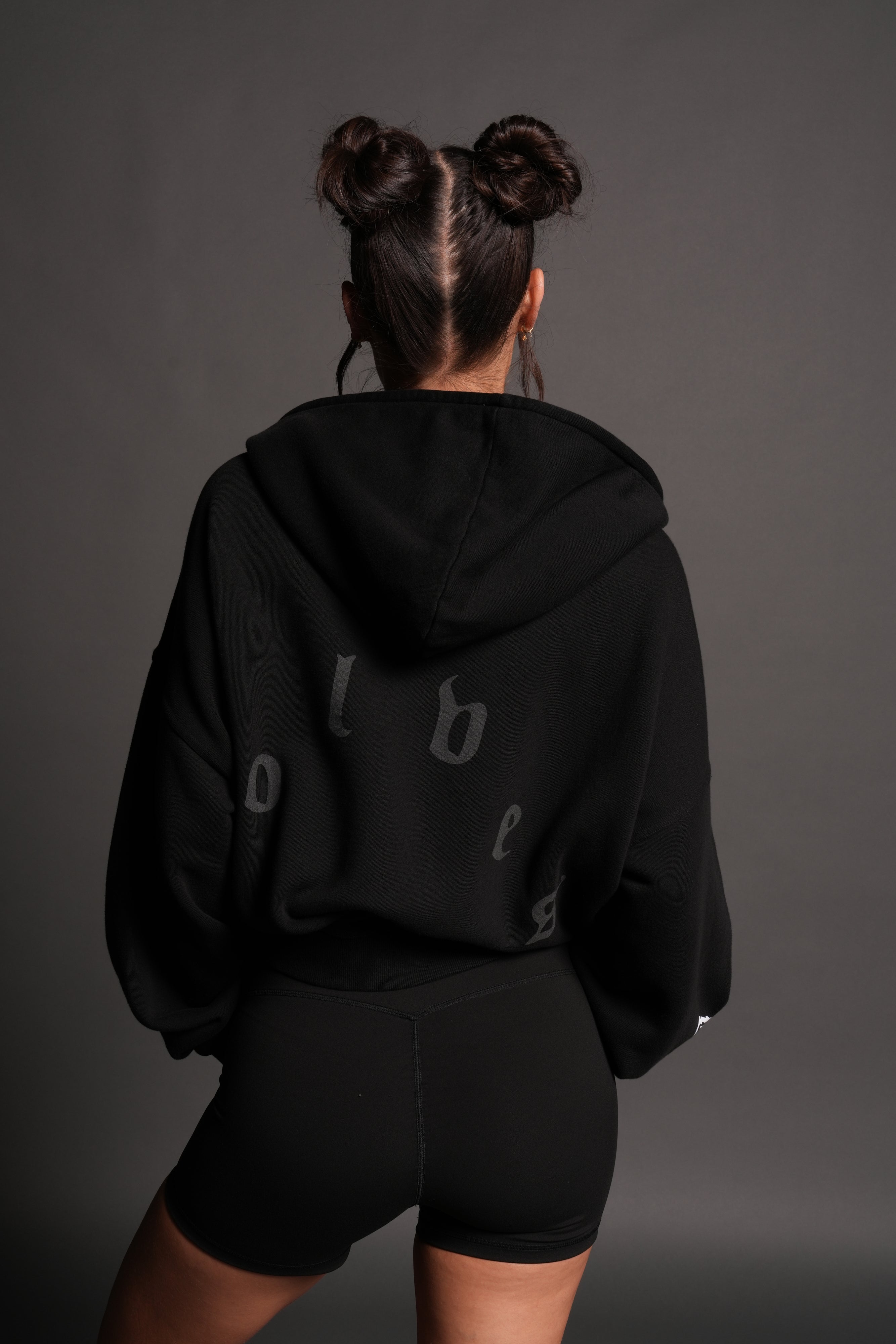 Last Battle Vex Double Zip Hoodie in Black