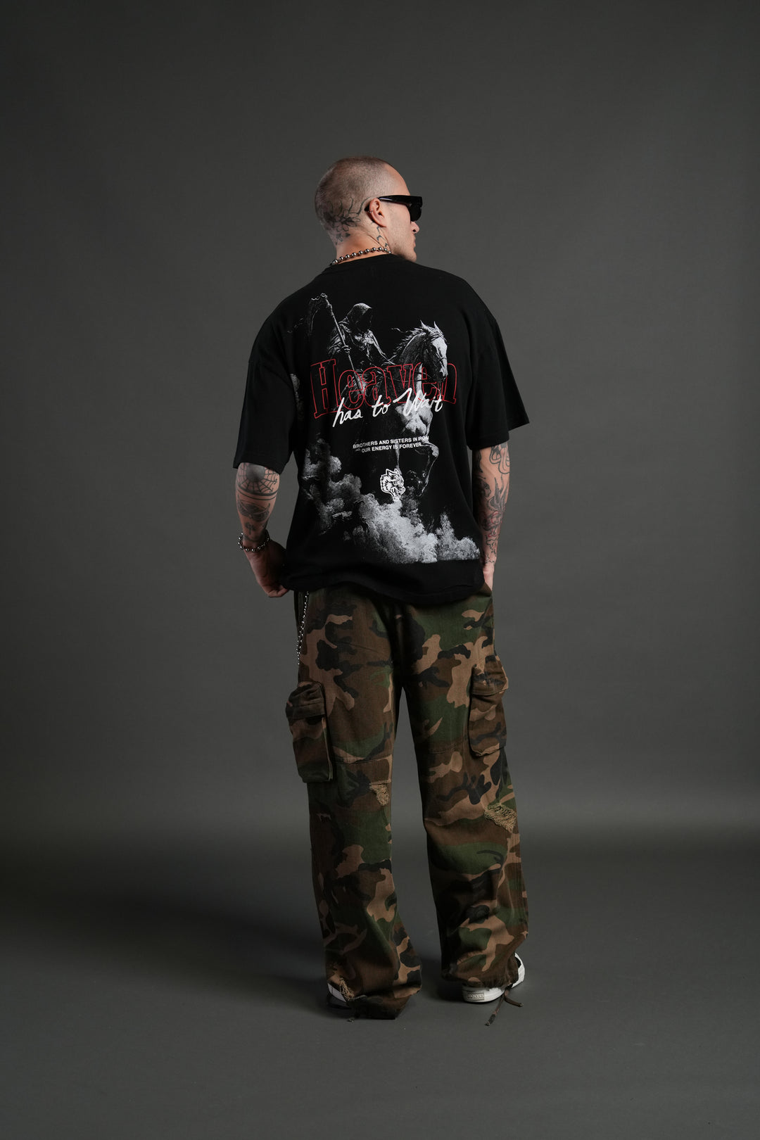 Reaper's Ascension "Premium" Oversized Tee in Black