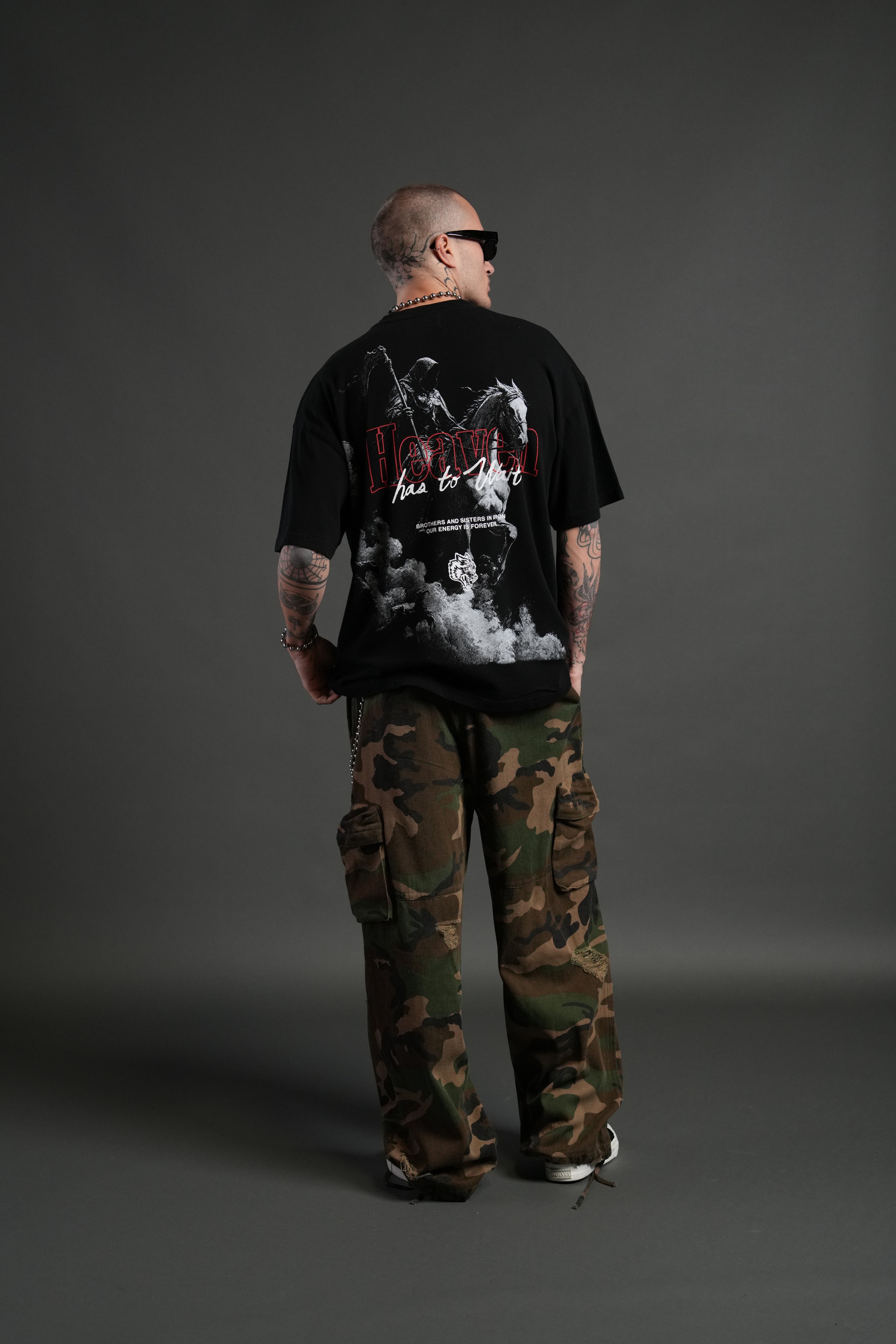Reaper's Ascension "Premium" Oversized Tee in Black