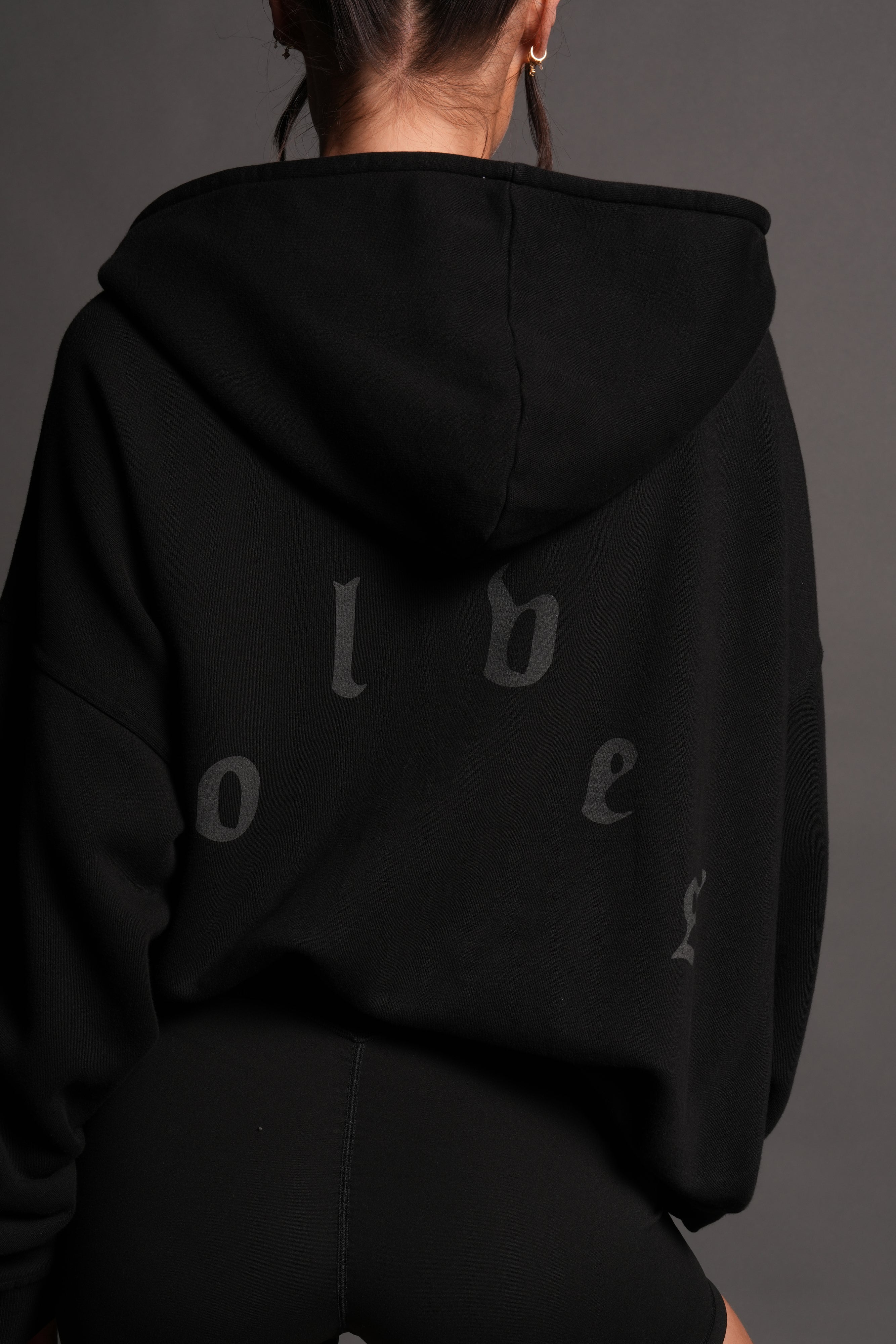 Last Battle Vex Double Zip Hoodie in Black