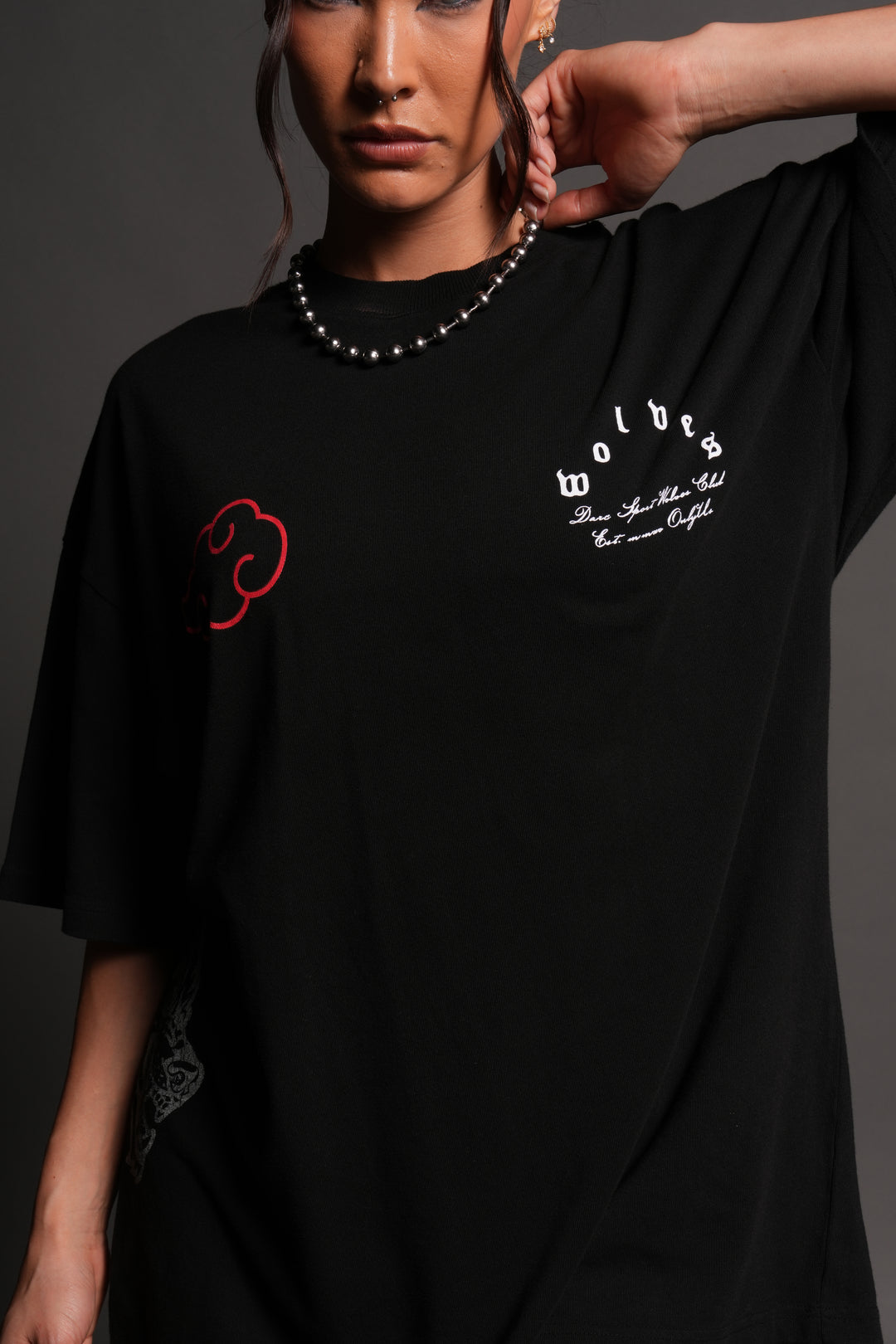 Darc Ninja Premium Oversized Tee in Black