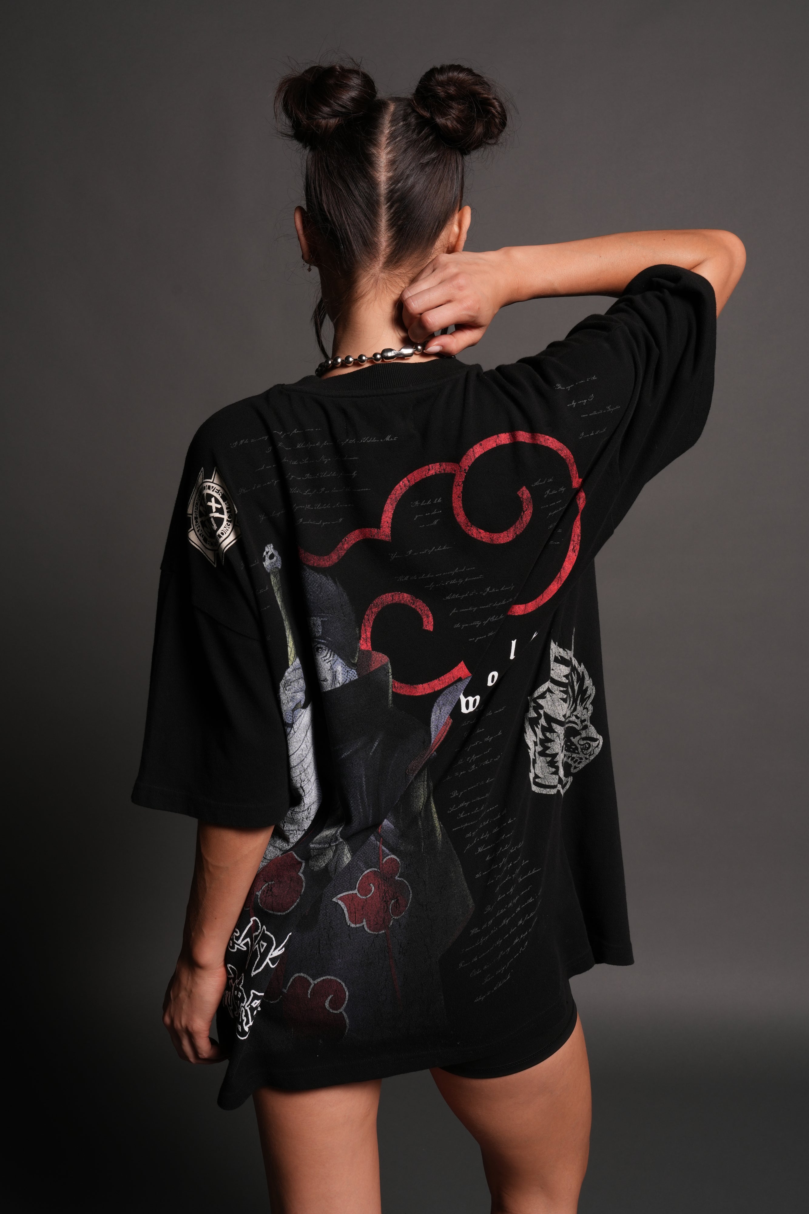Darc Ninja Premium Oversized Tee in Black