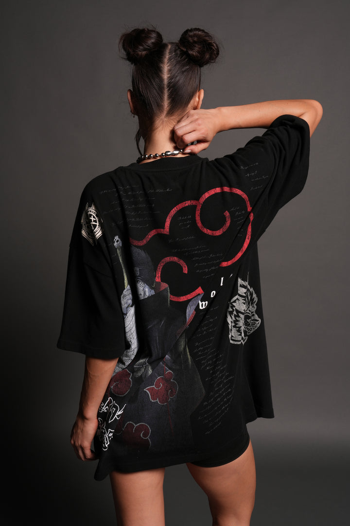 Darc Ninja Premium Oversized Tee in Black