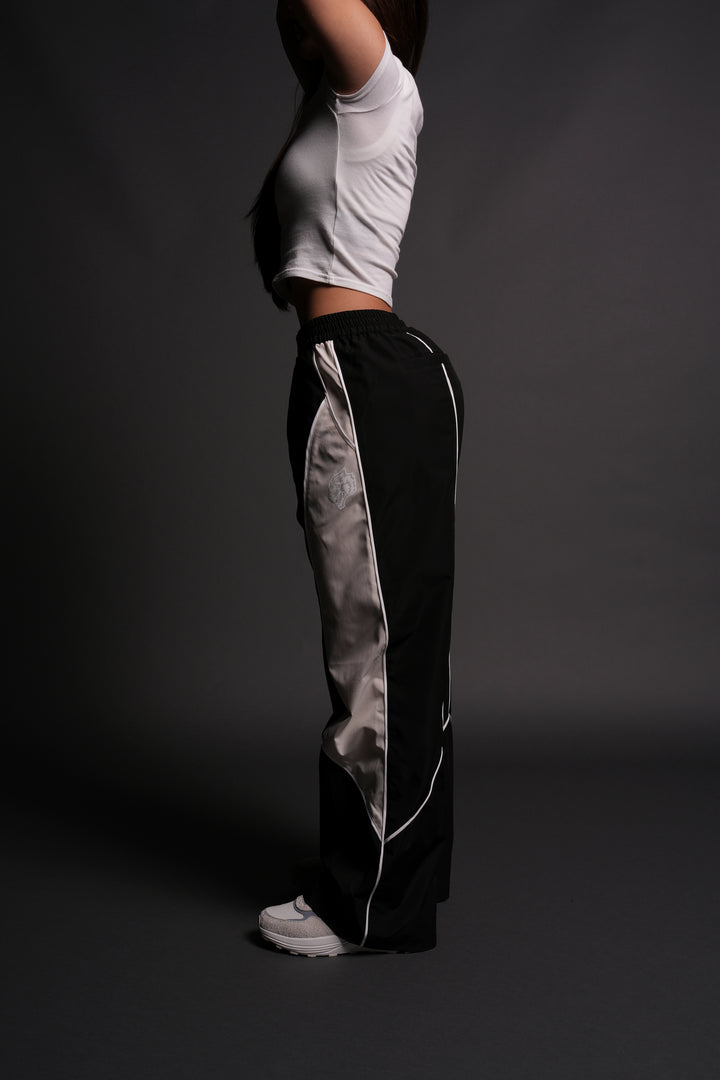 Dual Wolf Quinn Track Pants in Black/Sand