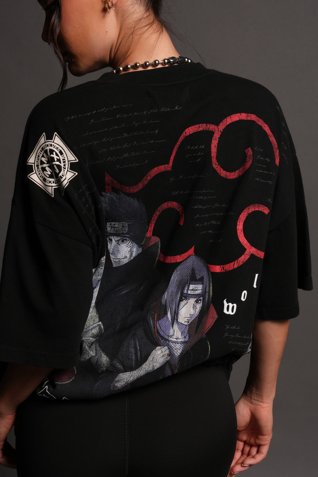Darc Ninja Premium Oversized Tee in Black