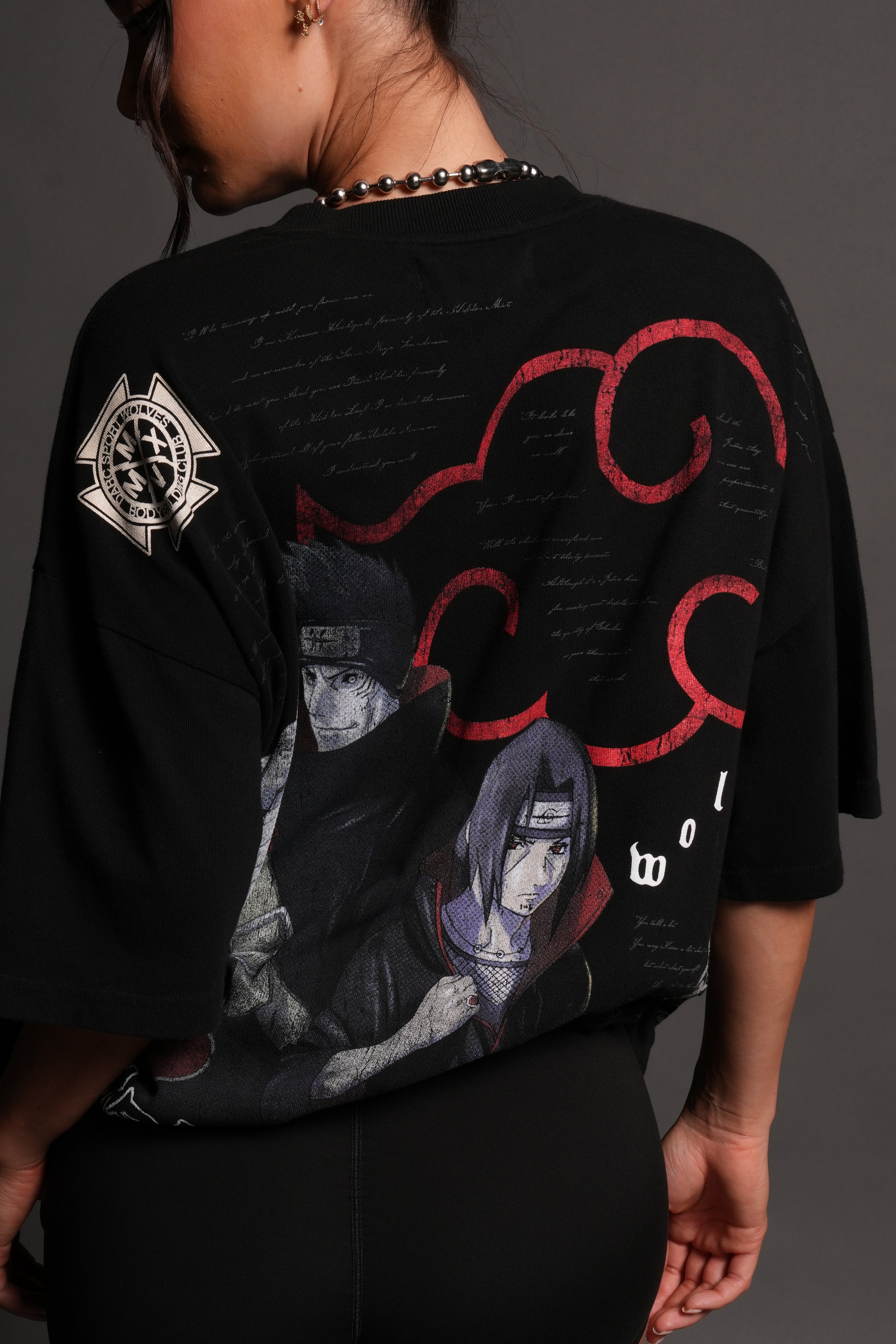 Darc Ninja Premium Oversized Tee in Black