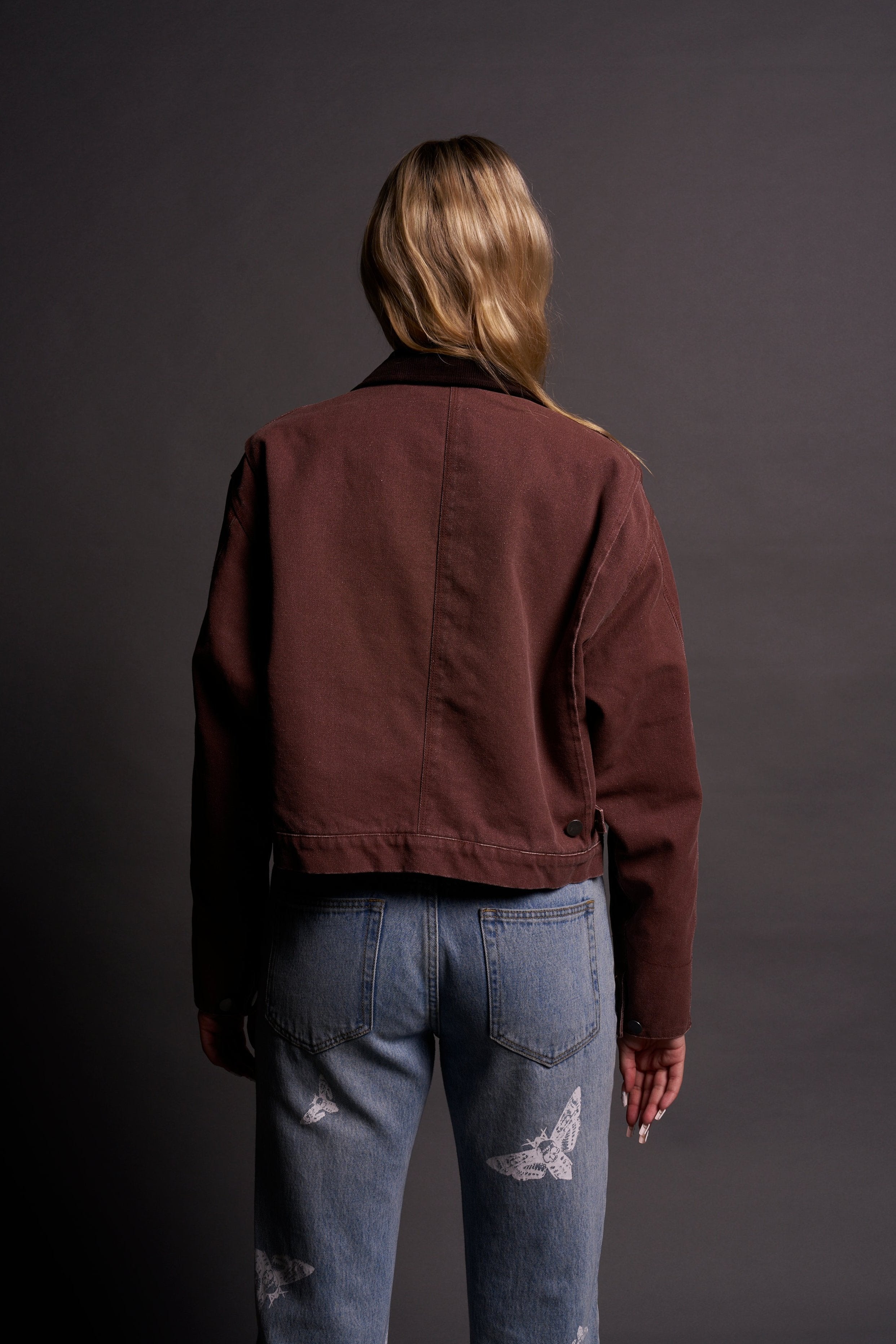 Built From Iron Wayland Cropped Jacket in Norse Brown