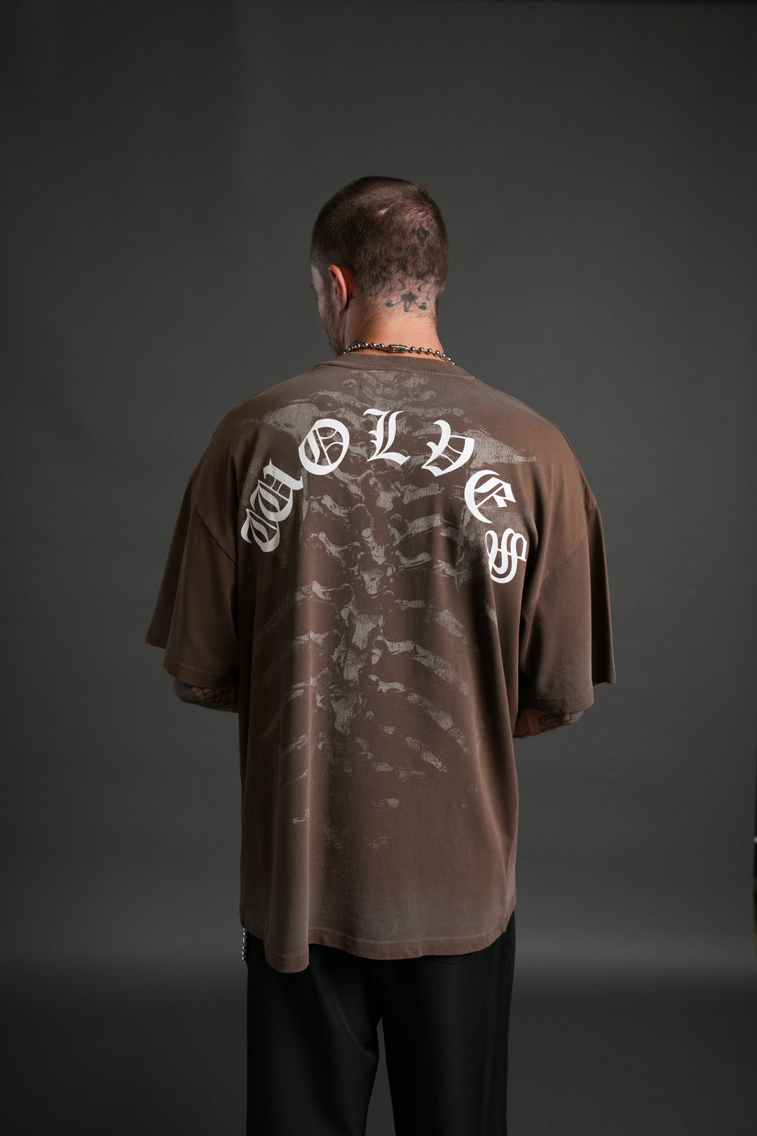 Bones "Premium" Oversized Tee in Desert Dust Drift Wash