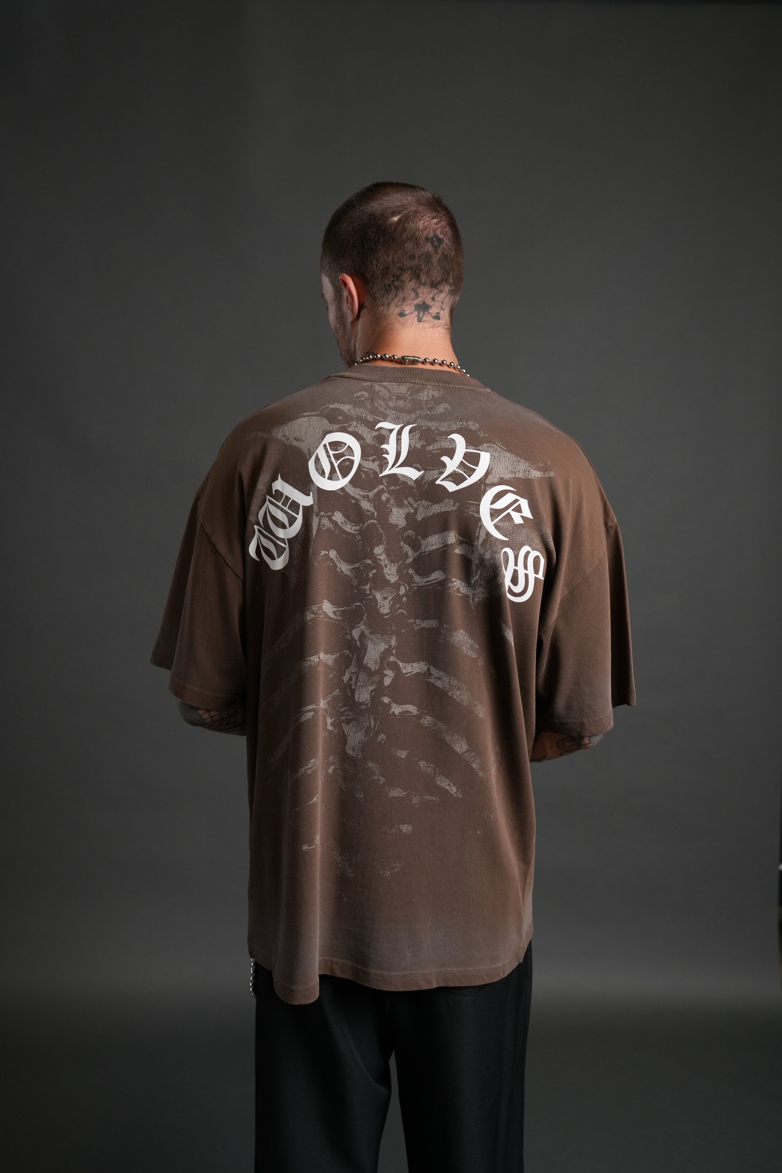 Bones "Premium" Oversized Tee in Desert Dust Drift Wash