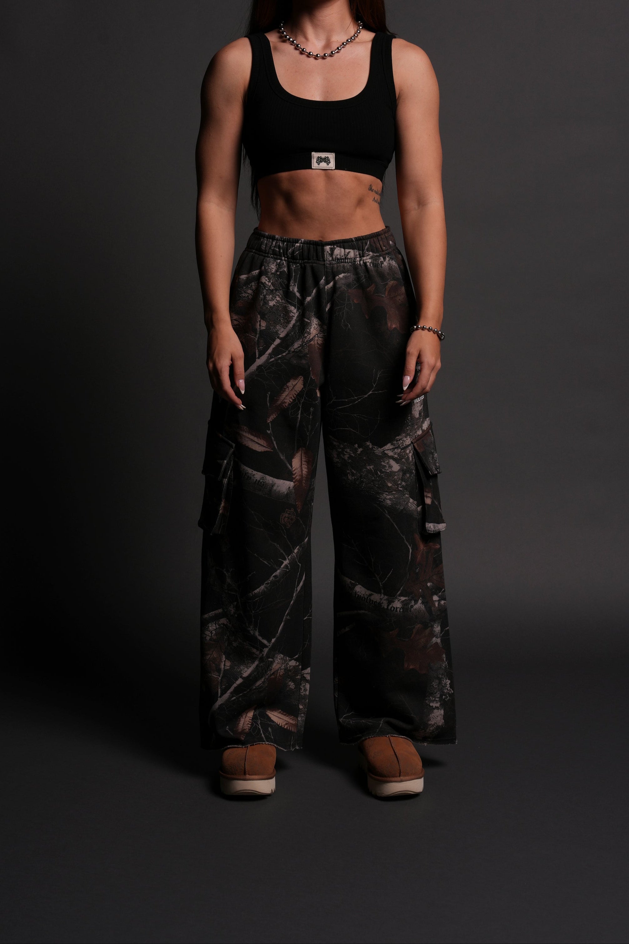 Darc Sport Wolves Durst Cargo Sweats in Darc Brown Woodland Camo