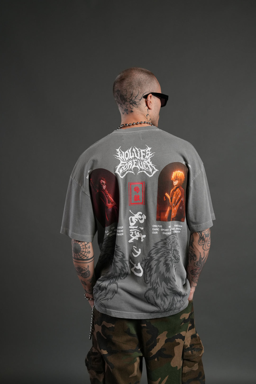 Stand-Off "Premium" Oversized Tee in Dove Gray