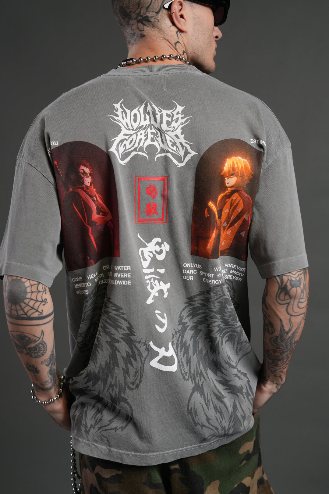 Stand-Off "Premium" Oversized Tee in Dove Gray