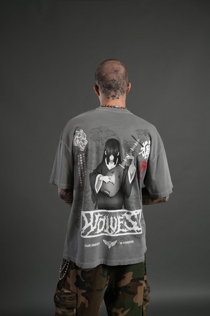 Song of Infinity "Premium" Oversized Tee in Dove Gray