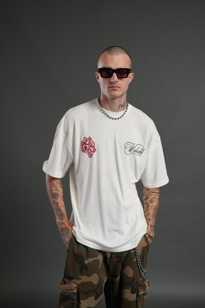 Will of the Beast "Premium" Oversized Tee in Cream
