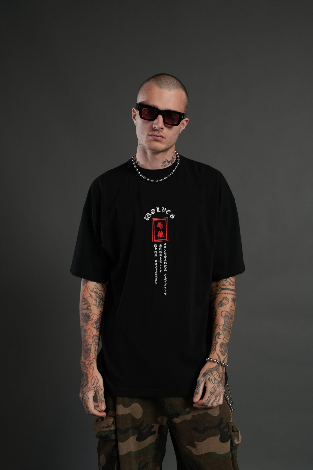 Stand-Off "Premium" Oversized Tee in Black