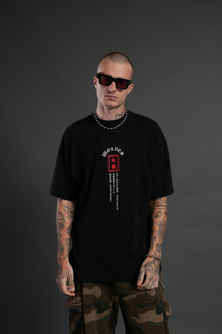 Stand-Off "Premium" Oversized Tee in Black