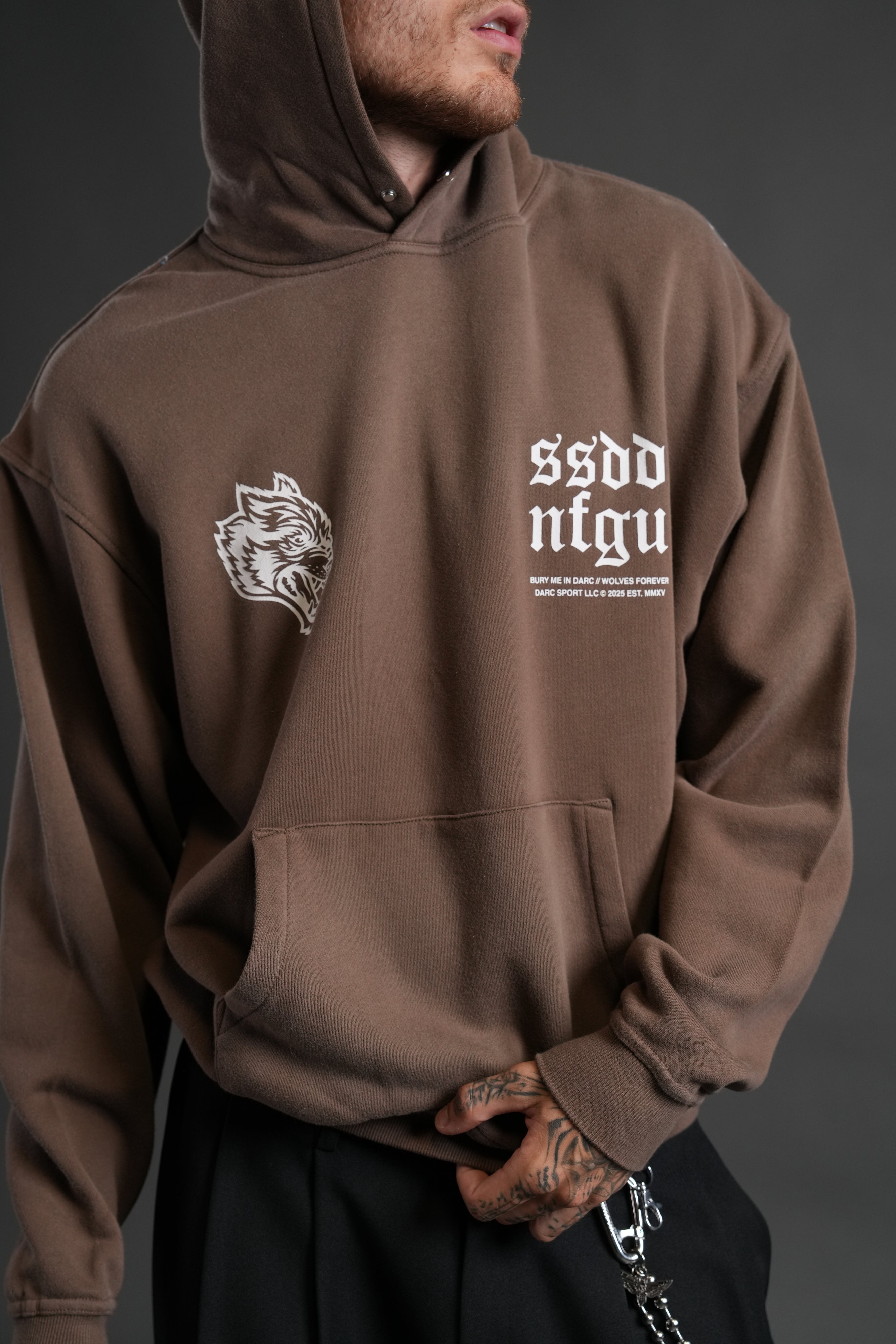 Darc Storm "Pierce" Hoodie in Desert Dust Drift Wash