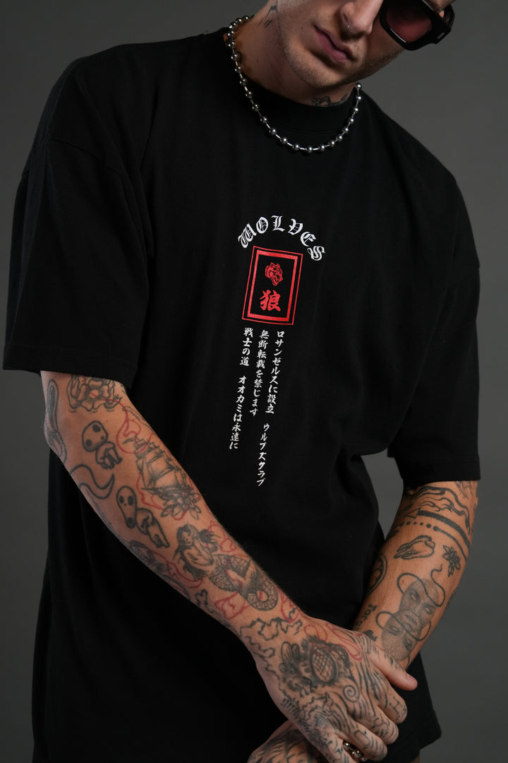 Stand-Off "Premium" Oversized Tee in Black