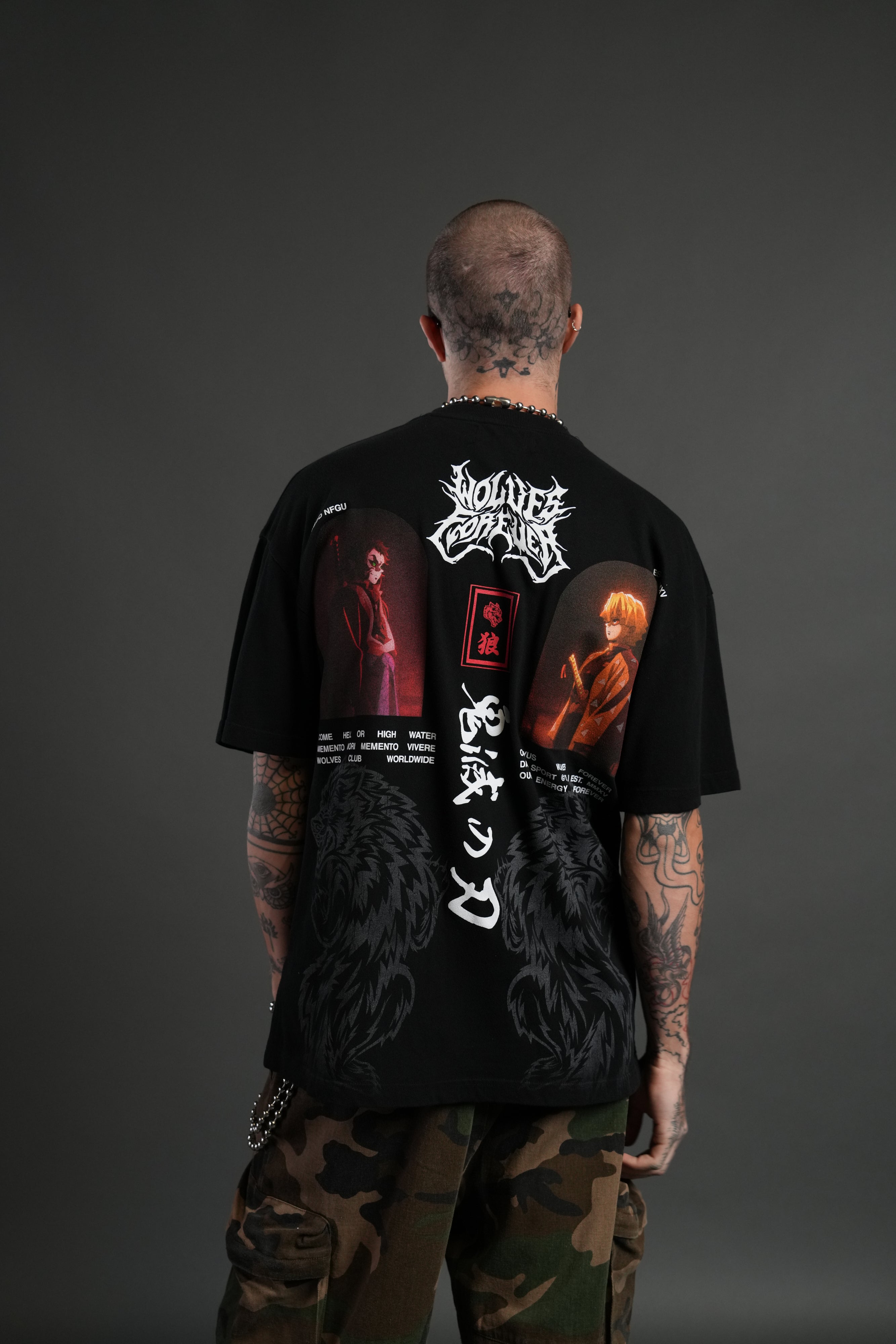 Stand-Off "Premium" Oversized Tee in Black