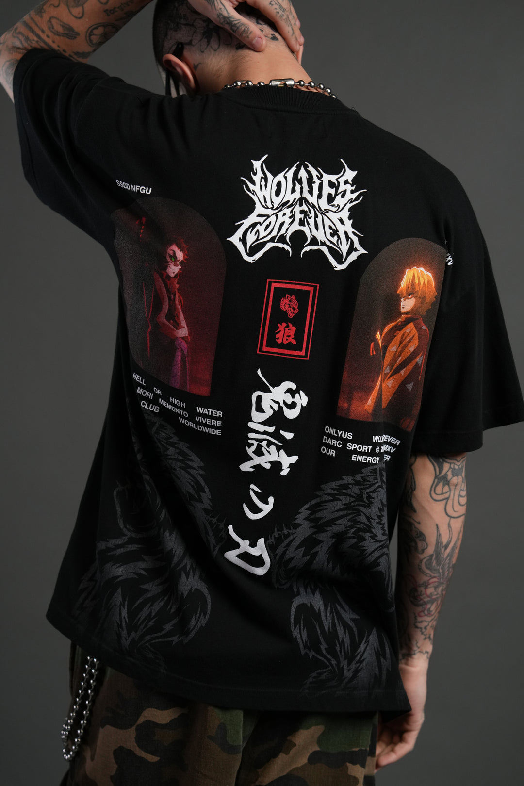 Stand-Off "Premium" Oversized Tee in Black